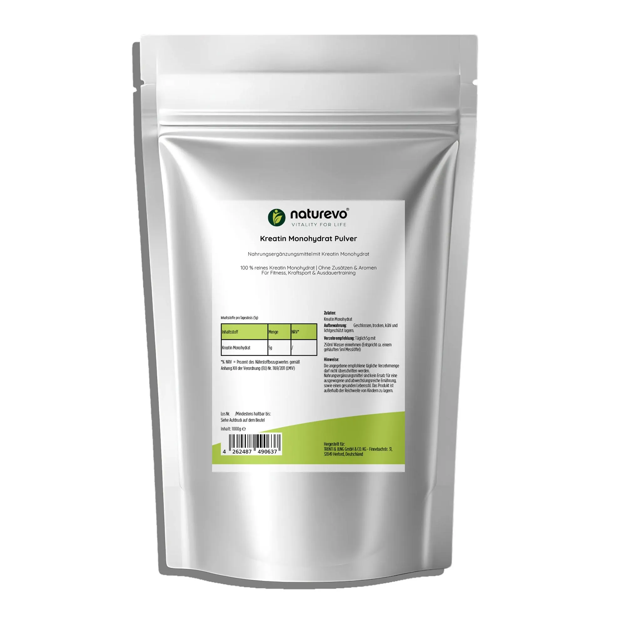 Kreatin Monohydrat - 1000g Doypack