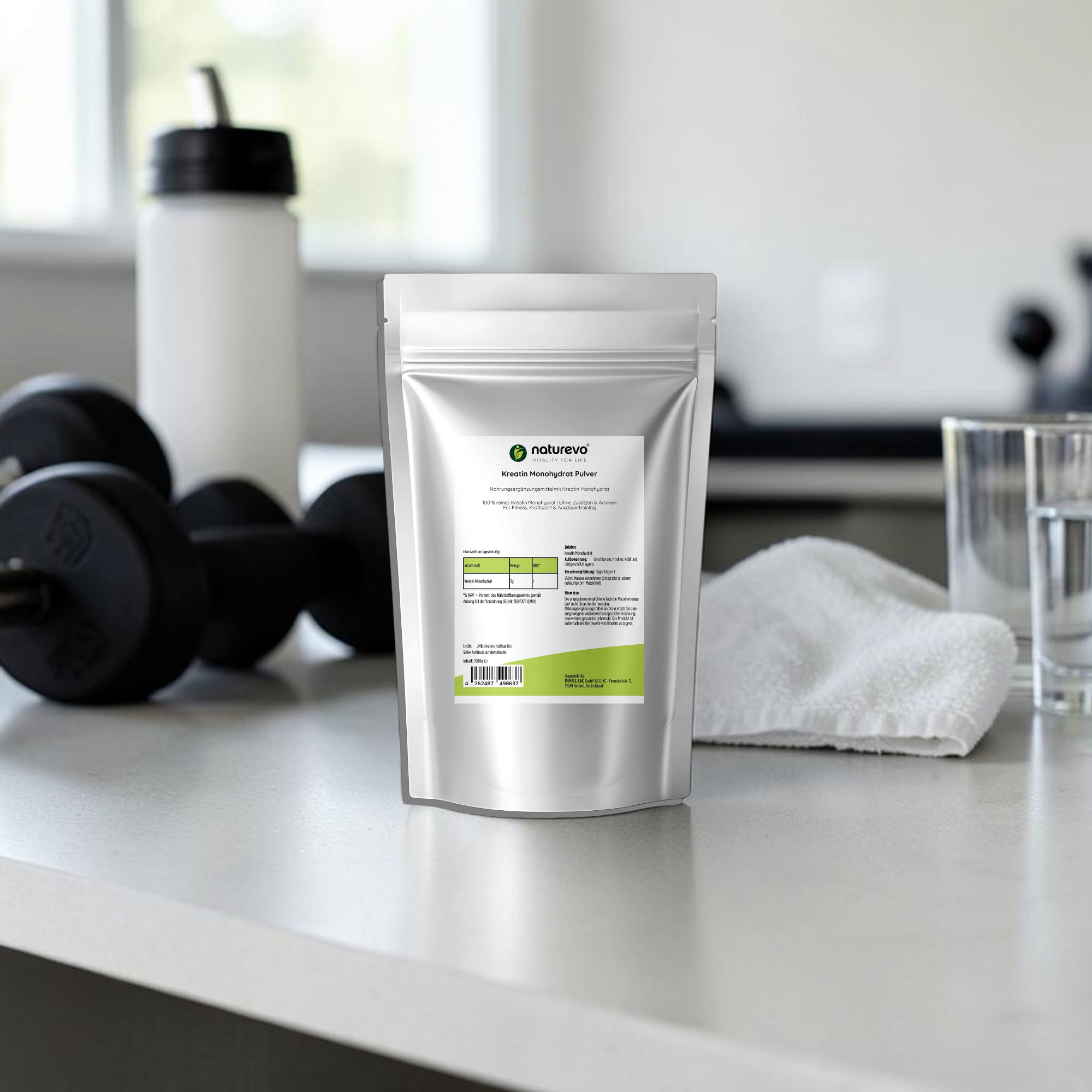 Kreatin Monohydrat - 1000g Doypack