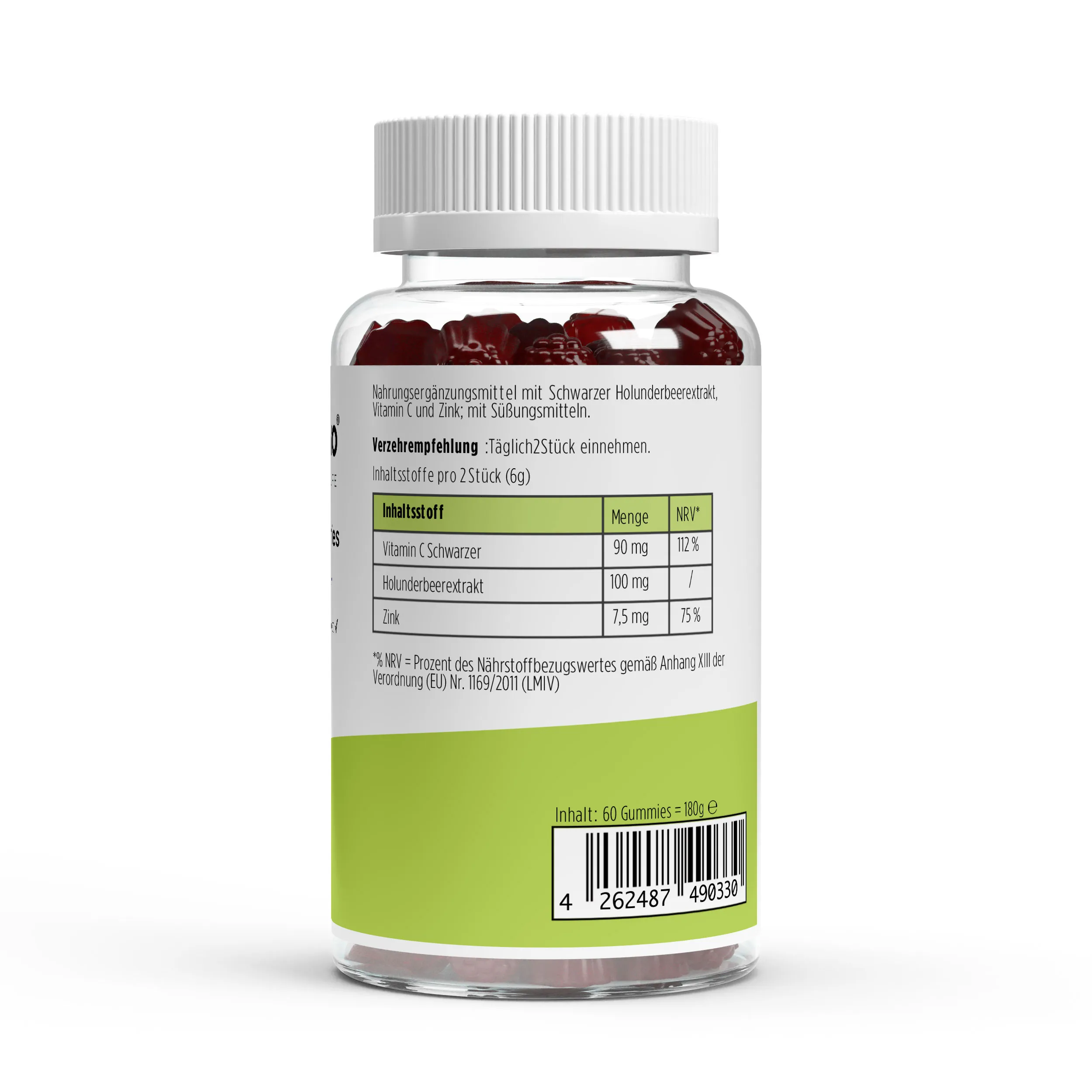 Elderberry + Vitamin C + Zink Gummies - 60 Stk.