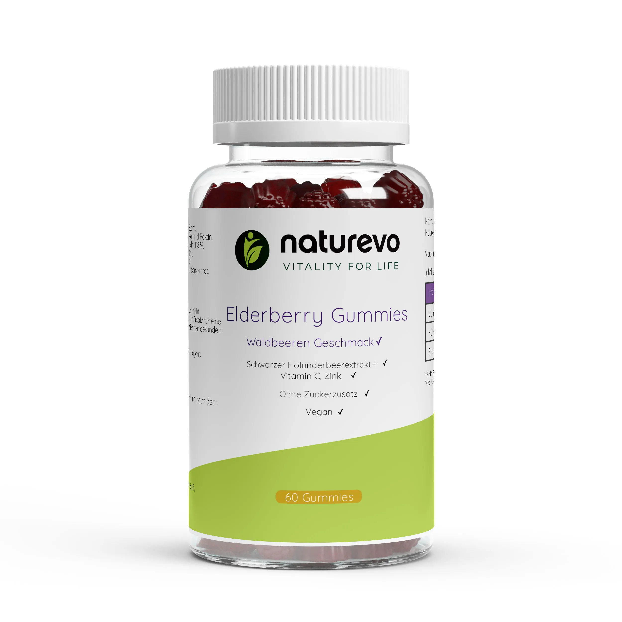 Elderberry + Vitamin C + Zink Gummies - 60 Stk.