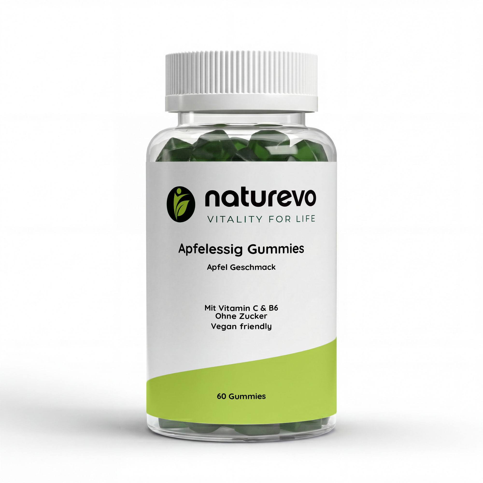 Apfelessig + C + B6 + Chrom Gummies - 60 Stk