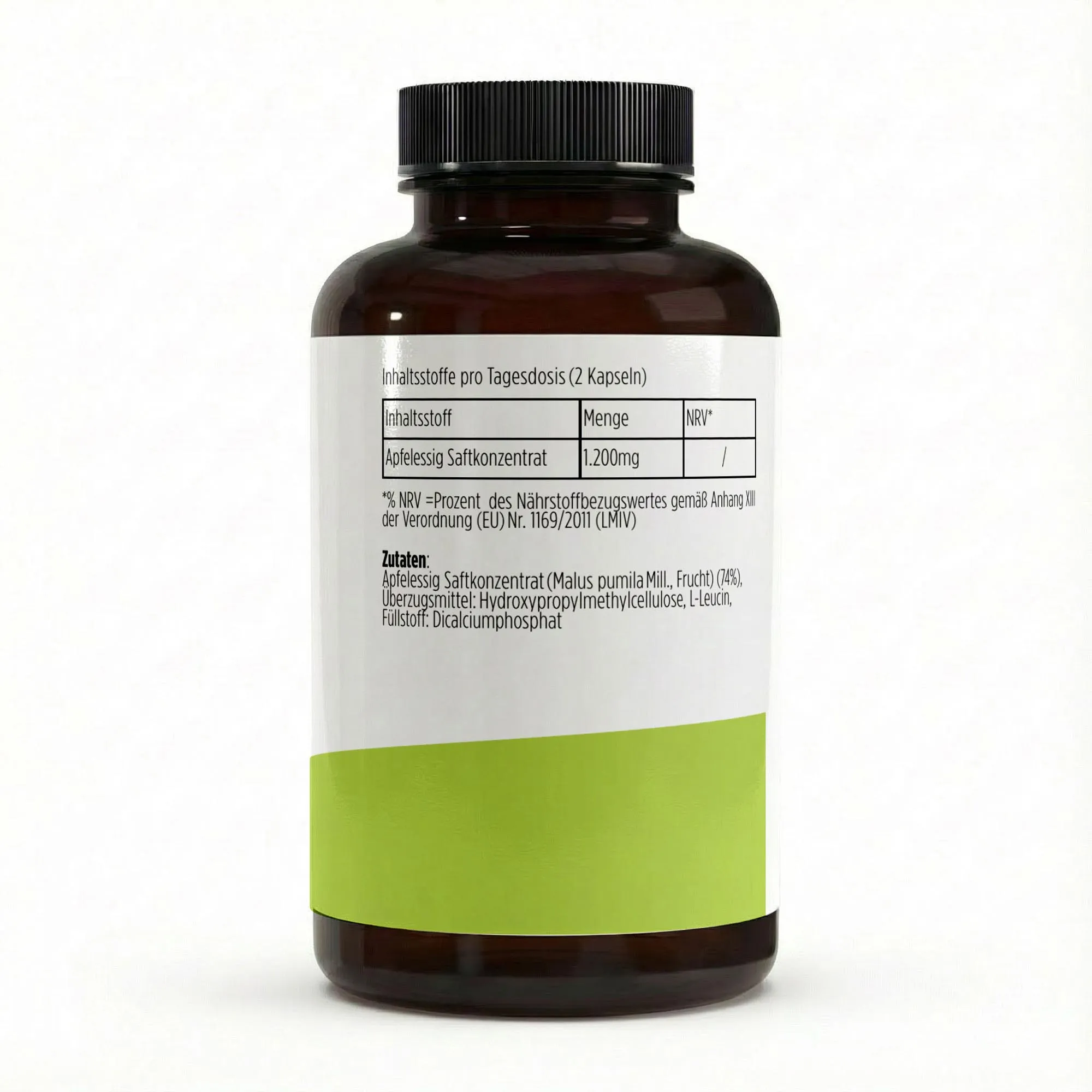 Apfelessig Extrakt Kapseln (600mg je Kapsel) - 120 vegane Kapseln