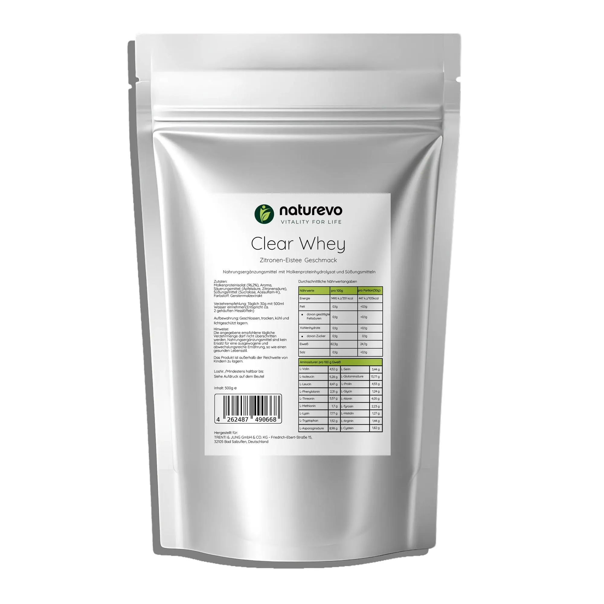 Clear Whey Protein Eistee Zitrone - 500g