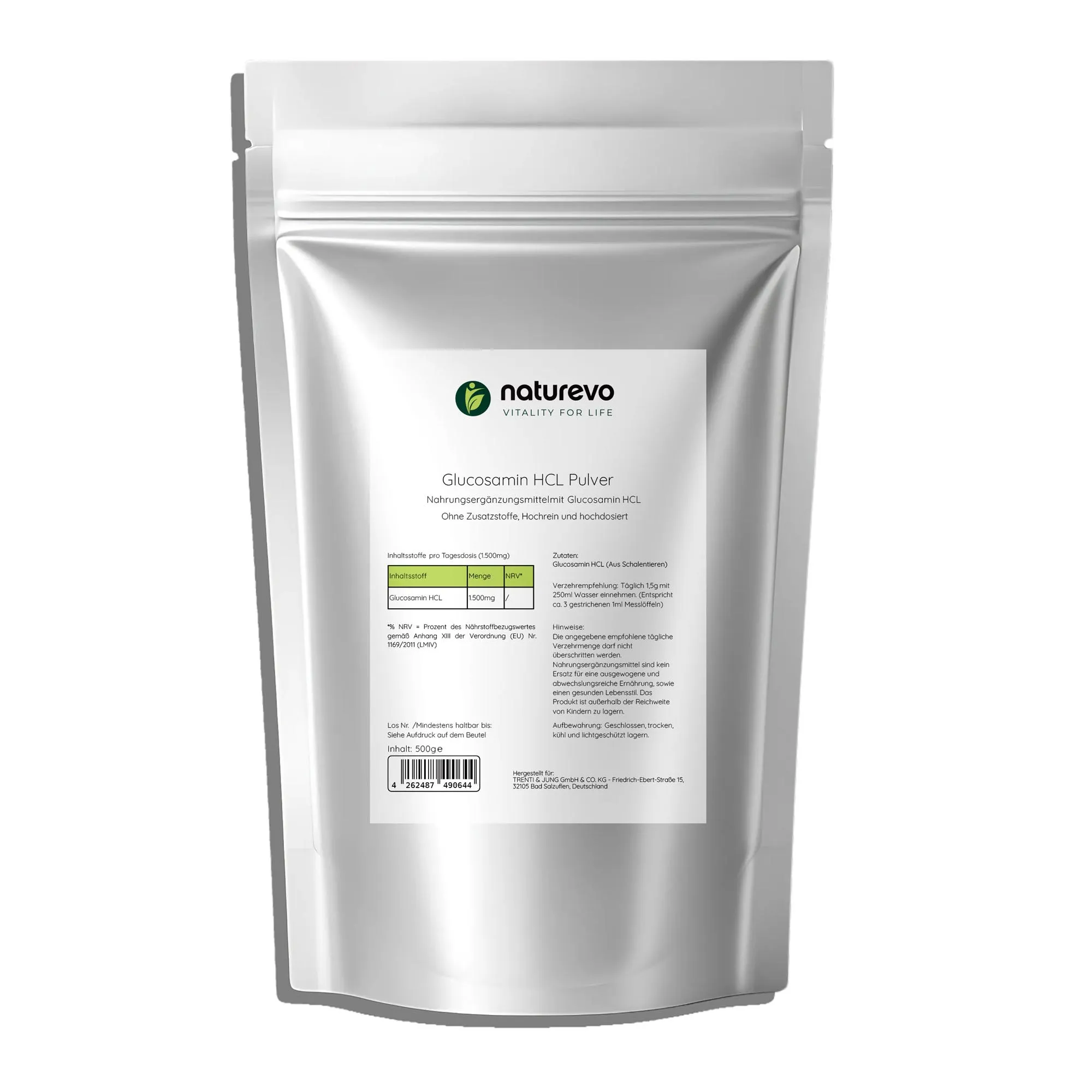 Glucosamin Pulver - 500g Doypack