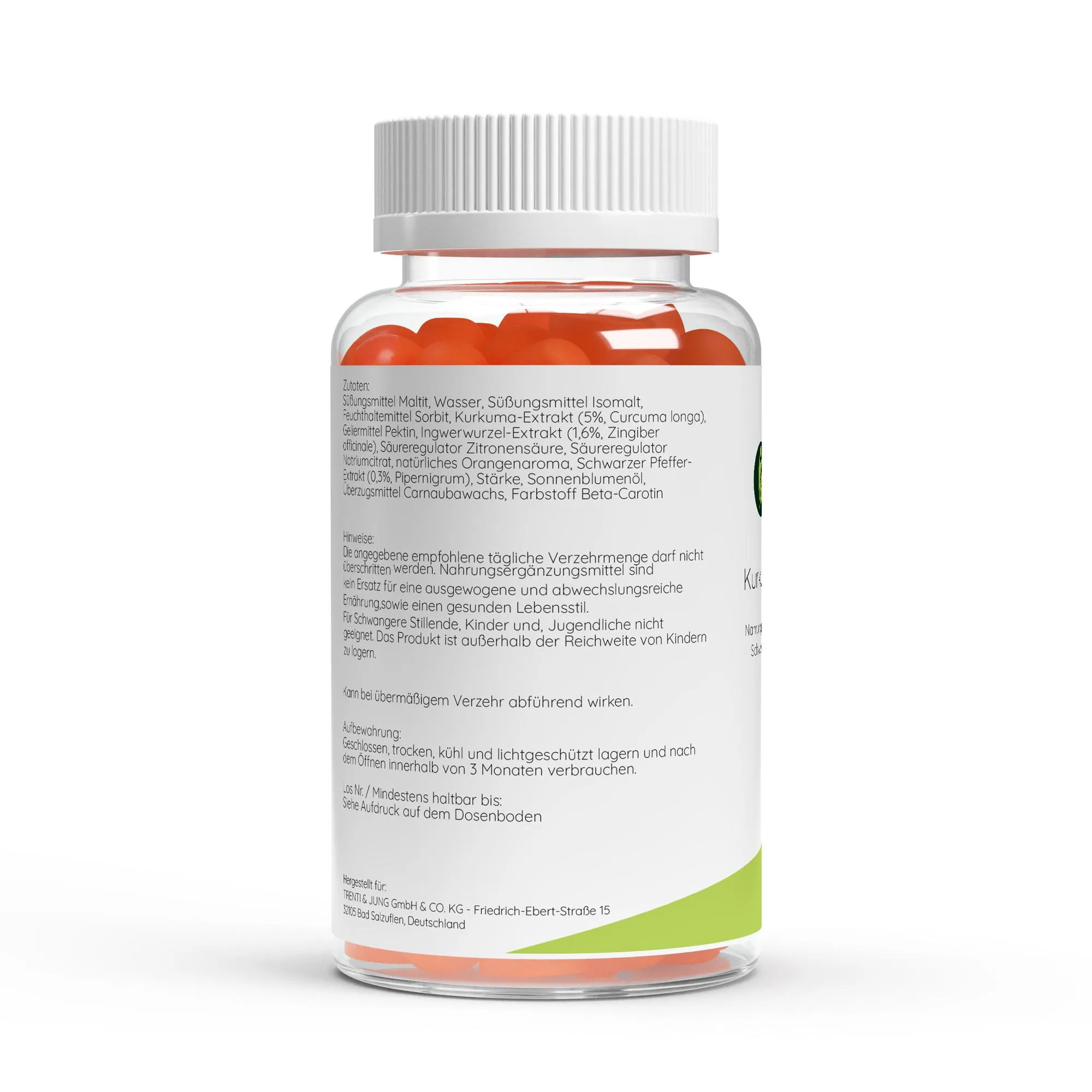 Kurkuma + Ingwer + Schwarzer Pfeffer Gummies - 60 Stk.