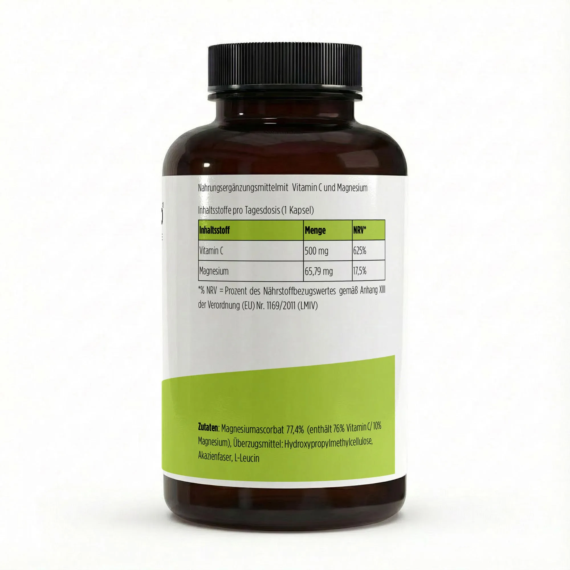 Gepuffertes Vitamin C 500mg + Magnesium - 240 Kapseln