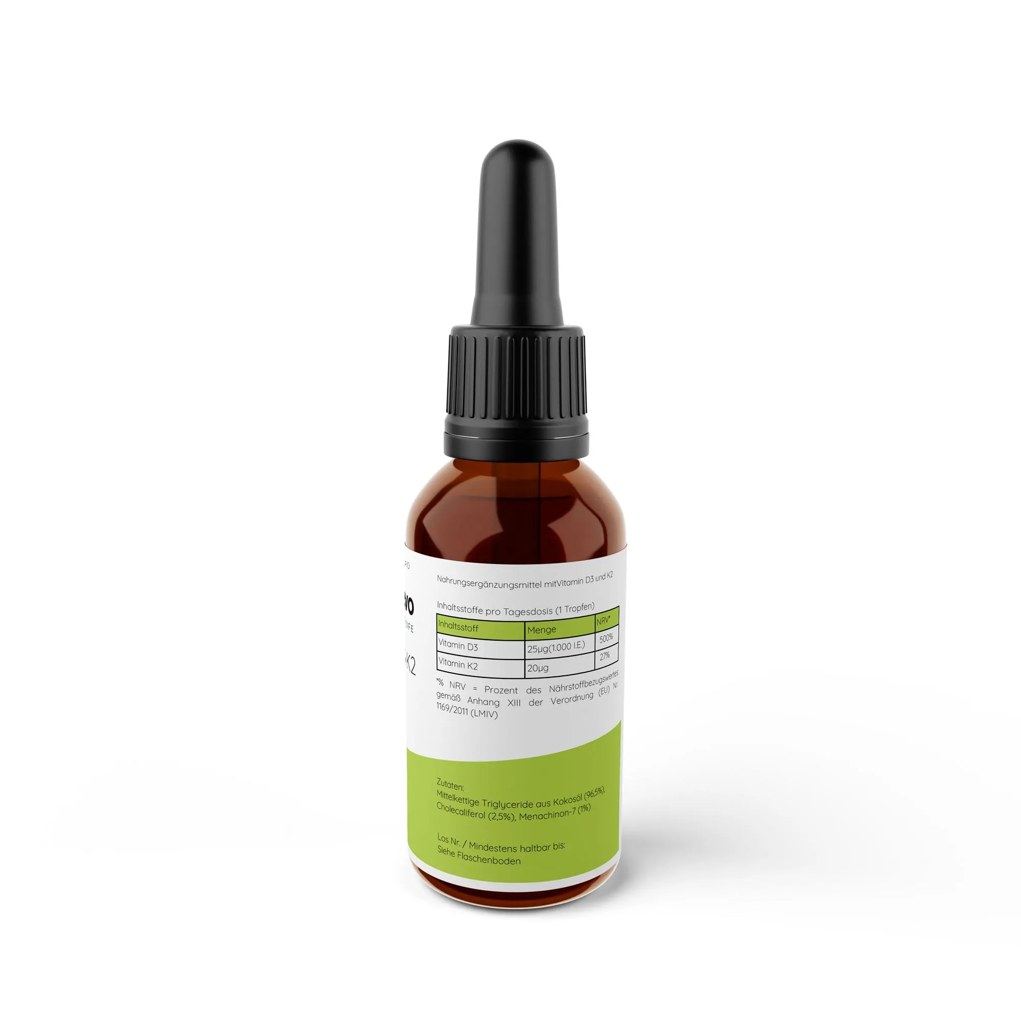 Vitamin D3 + K2 - 1.700 Tropfen (1.000 I.E.) - 50ml