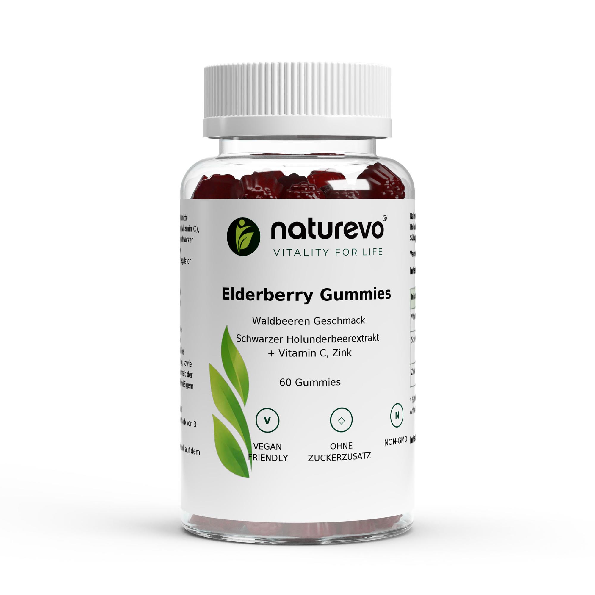 Elderberry + Vitamin C + Zink Gummies - 60 Stk.