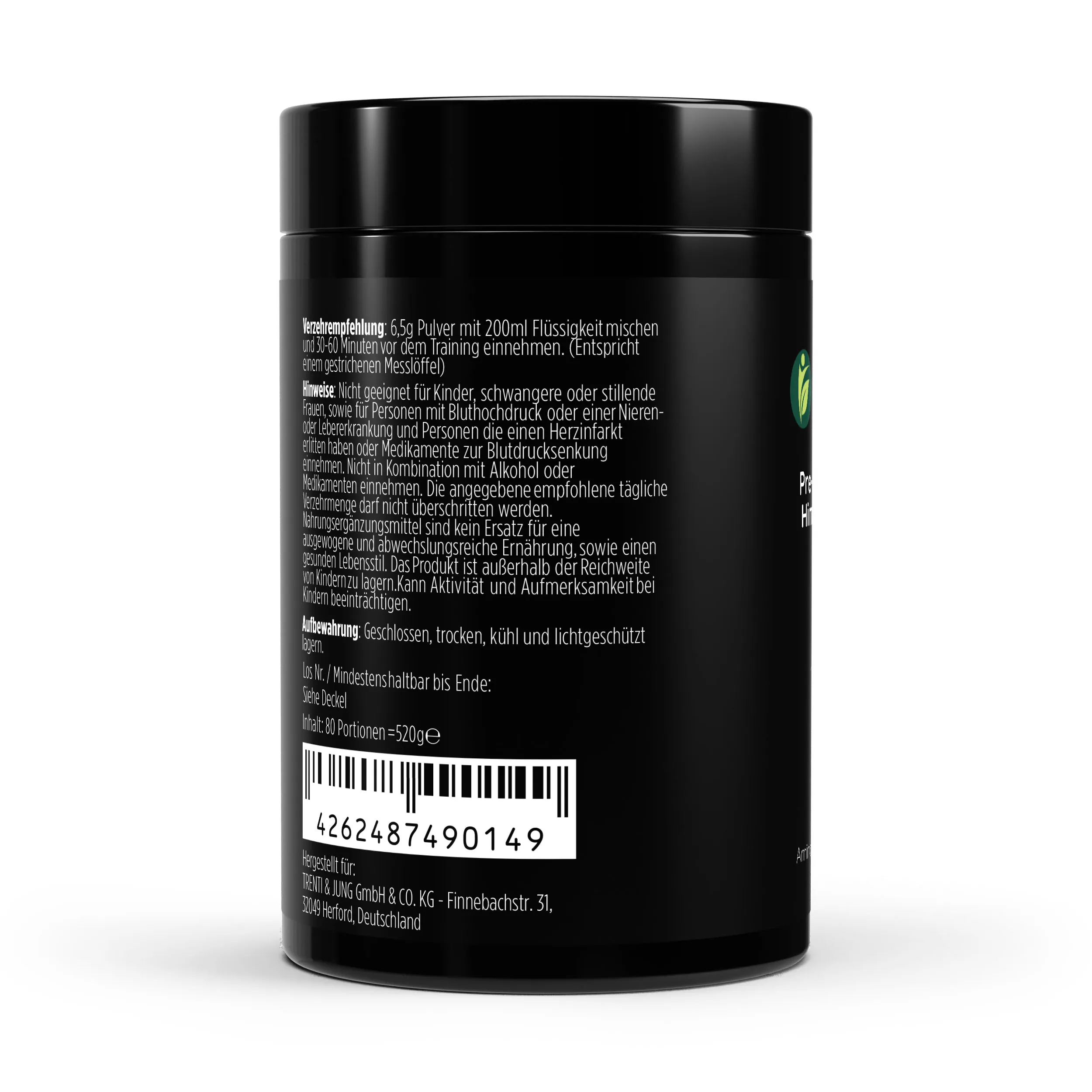 Pre-Workout Booster Himbeere - 520g