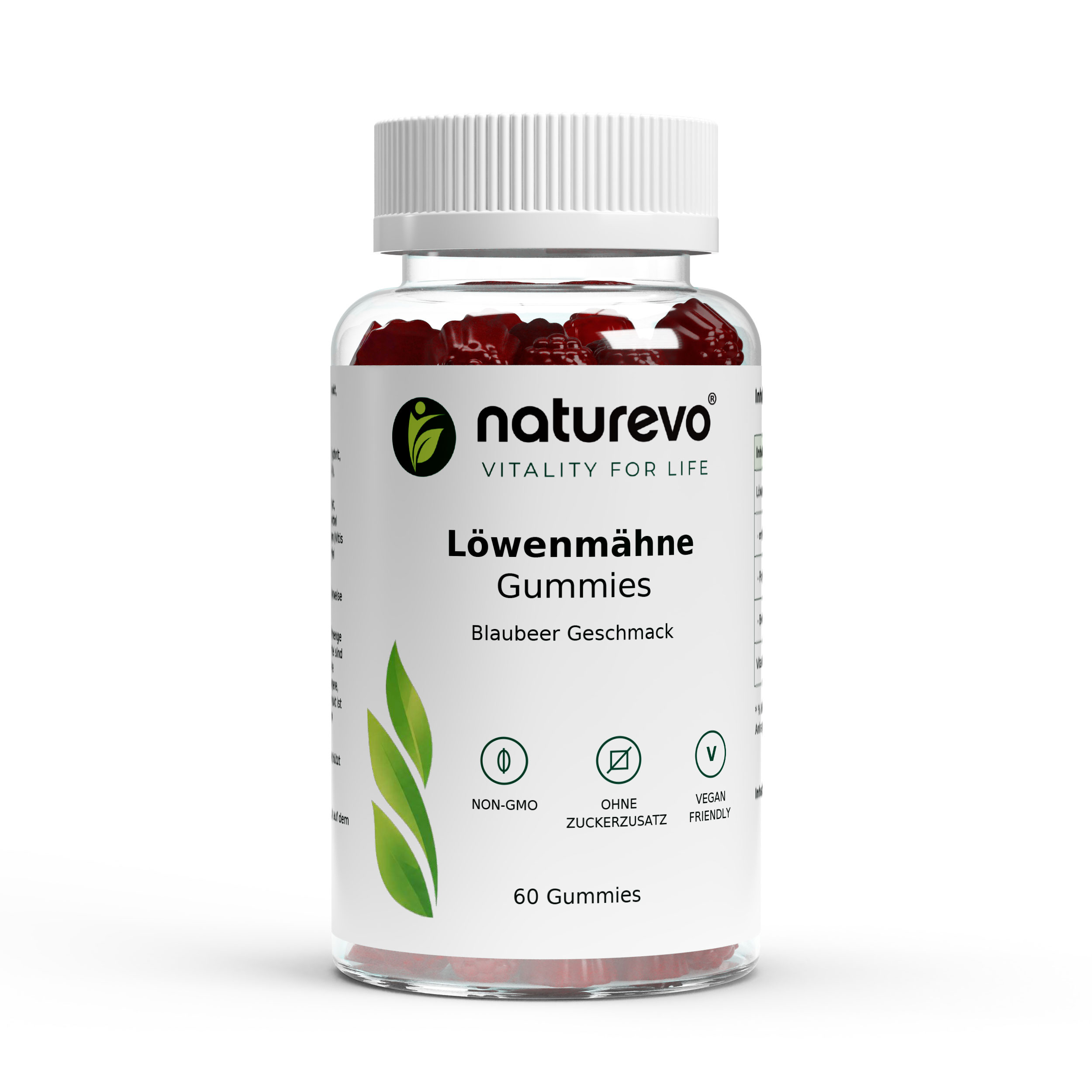 Löwenmähne + Vitamin B6 Gummies – 60 Stk.